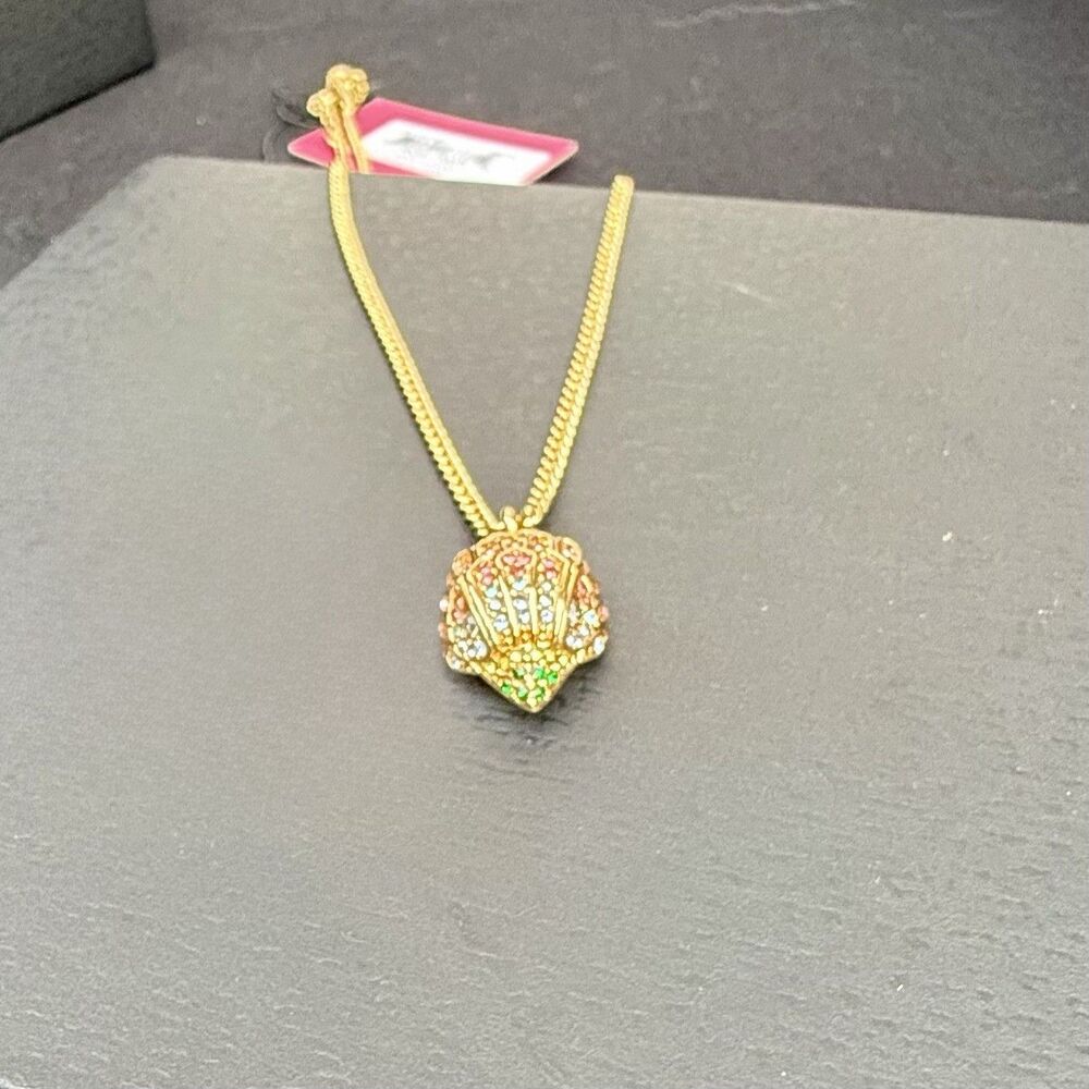 NWT KURT GEIGER LONDON GOLD PLATED RAINBOW CRYSTAL EAGLE PENDANT NECKLACE - Picture 5 of 8
